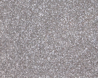 Glitzer-Zuschnitt silber Coupon  50x70cm