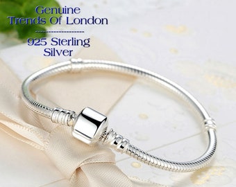 Pulsera de cadena de serpiente de lujo Tendencias de Londres™ 925 regalo de San Valentín de plata de ley