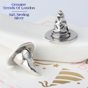 Hat Charm Trends Of London™ 925 Solid Sterling Silver Witch Hat Wizard Hat