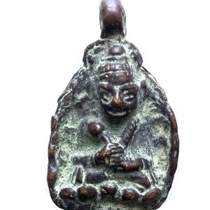 Very Old Phra Upakut Lp Imm, Hua-Khao Temple / Talisman for Good Luck and Wealth / Blessed Sacred Thai Buddha Amulet / Nice Gift / Rare Item