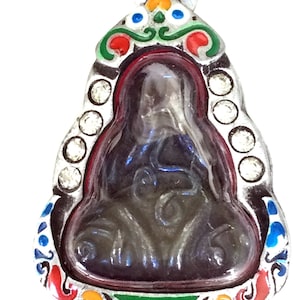 Rare Phra Leklai Pidta by LP Iam, Hnang Temple / Rainbow Leklai Talisman Pendant / Lucky Life Amulet for Protection / Thai Buddha Amulets