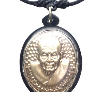 Rzadka magia Rian Ngoheng Wasanadee Meengernlonlam Lp Tuad / Potężny Talizman Szczęścia i Bogactwa / Święty Tajski Buddyjski Amulet / Ładny Prezent