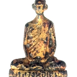 Very Rare Lor Boran Lp Derm, Yaipaung Medel B.E. 2493 Antique Statue / Powerful Lucky Life Talisman / Sacred Protective Thai Buddha Amulet