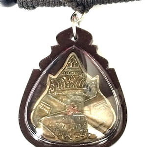 Rare Rian Rahu-Omjan by Sutat Temple B.E. 2538 / Powerful Talisman Pendant / Lucky Charm Protective Power / Mantra Thai Sacred Amulet / Gift