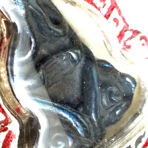 Rare Leklai Phra Jitlada Amulet By LP Somporn - Thai Buddha Charm For Luck & Wealth (Silver Case)