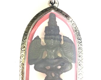 Rare Phra Narai Pankon Hemawatchara Pendant / Lucky Charm Protective Talisman / Powerful Charm Talisman / Blessed Sacred Thai Buddha Amule