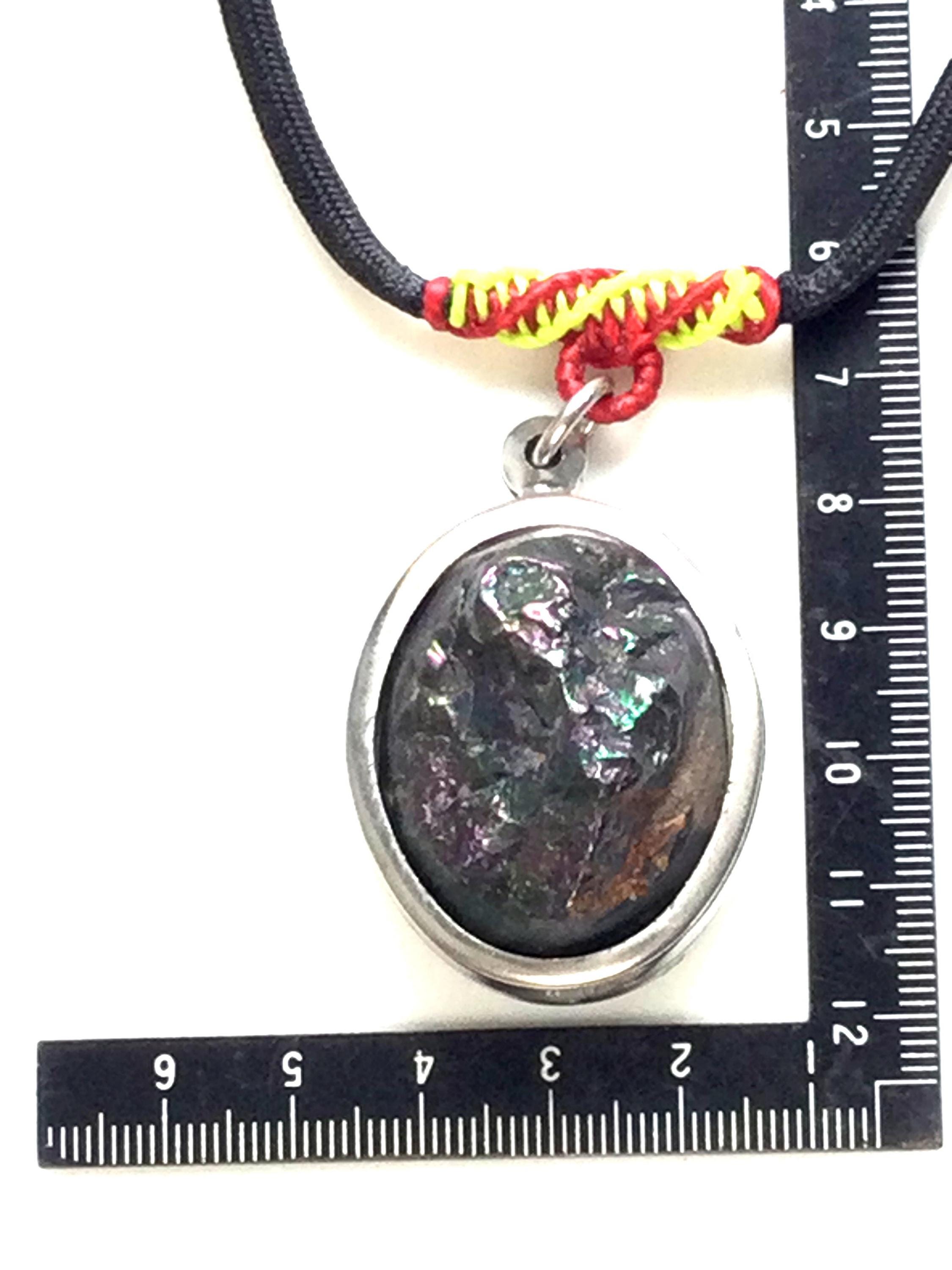 Rare 7 Color Rainbow Leklai Stone / Powerful Sacred Pendant / Thai