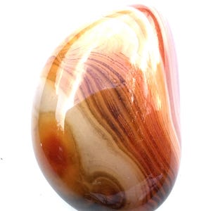 Pomarańczowy Agat Kamień Magik Talizman / Święty Kamień Szczęścia / Piękny Talizman Uroku / Potężny Amulet / Naturalny Kamień Prezent dla Unisex