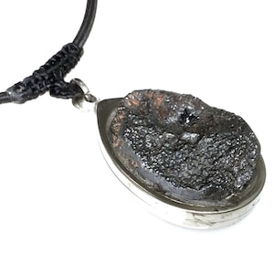 Rare Black Leklai Metal Charm from Kor-Laan Mountain Magic Pendant / Powerful Good Luck Talisman Protective Thai Amulet / Necklace Gift