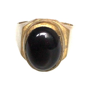 Very Old and Rare  Black Leklai Magic Ring / Lucky and Charming Brass Ring / Powerful Lucky Life Amulet / Thai Protective Amulet Ring / Gift