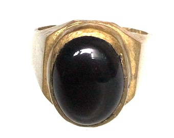 Very Old and Rare  Black Leklai Magic Ring / Lucky and Charming Brass Ring / Powerful Lucky Life Amulet / Thai Protective Amulet Ring / Gift