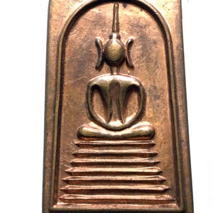 Stary Rian Phra Somdet Arjan King, Świątynia Kao-Tong / Talizman szczęścia i bogactwa / Błogosławiony święty tajski amulet Buddy / Ładny prezent / Rzadki przedmiot
