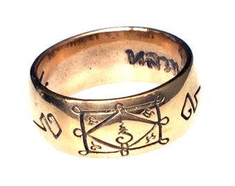 Rare Montra Magic Ring Talisman Made by LP Kuay Kositaram Temple / Powerful Protective and Lucky Talisman / Thai Buddha Amulet / Nice Gift