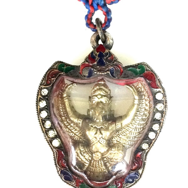 Rare King Garuda Pendant Powerful Pendant / Lucky Charm Protective Talisman / Helps Protect from Black-Magic / Lucky Charm Holy Thai Amulets