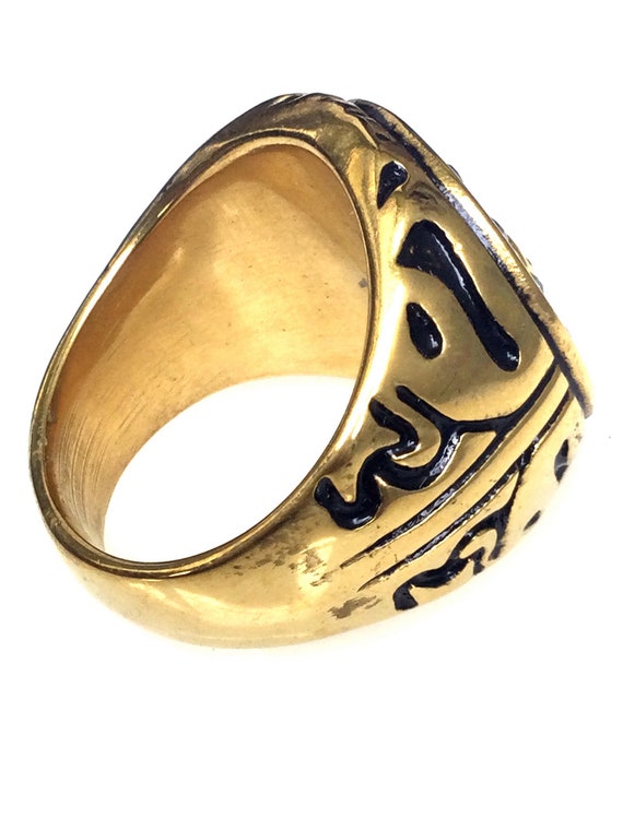 Rare Solid Gold 18K Skull Magic Ring / Powerful P… - image 7