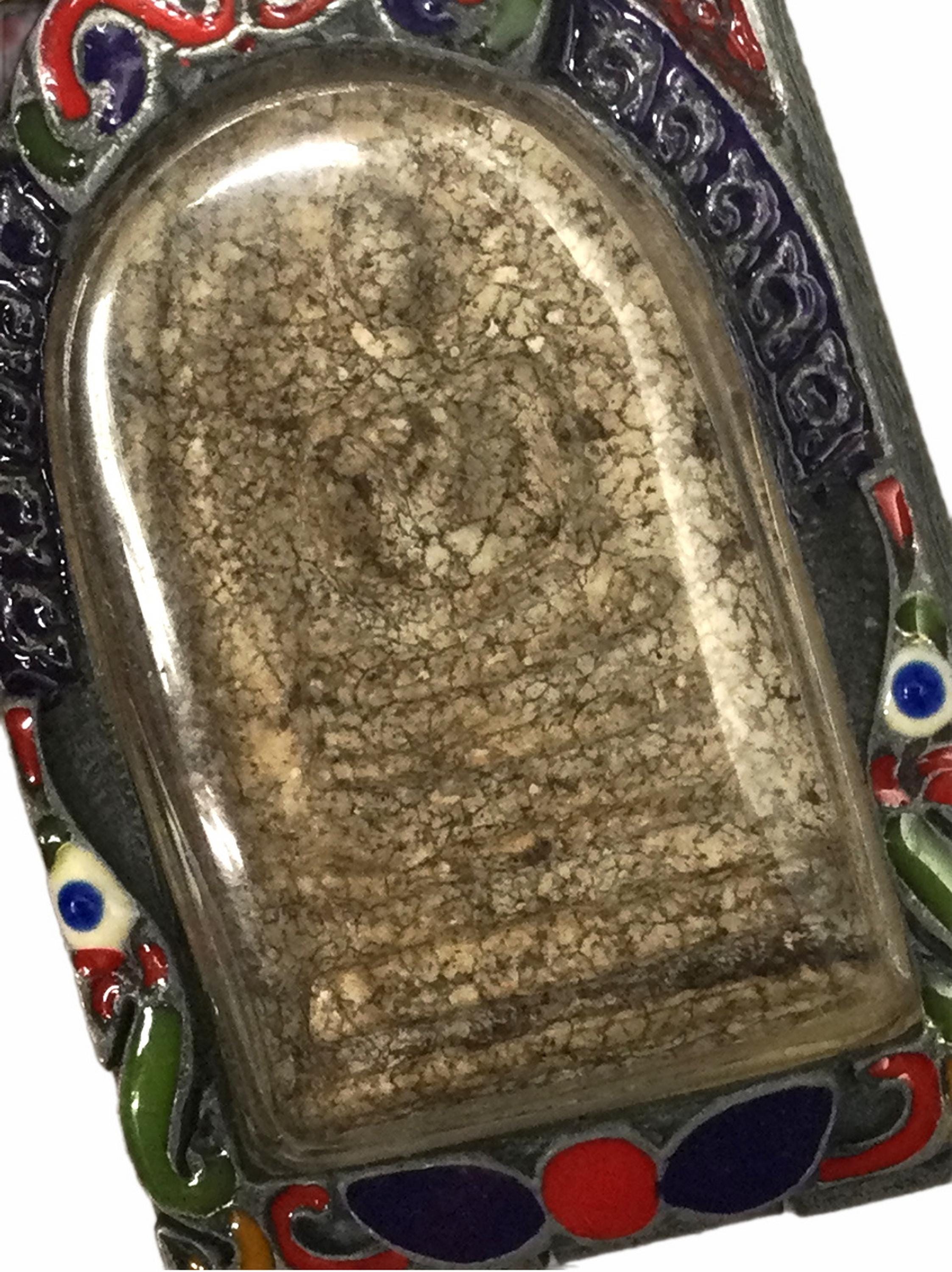Rare Phra Somdet Taek-Lai-Nga Pim-Yai, Rakang Temple / Good Luck and Charm Talisman Pendant / Powerful Protective Thai Buddhist Old Amulet