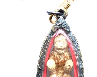 Rare Hanuman LP Hmoon, Baanjan Temple Magic Talisman / Top Rare Lucky Life Protection Amulet / Powerful Lucky Charm Thai Buddhist Amulets