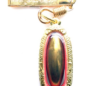 Rare Gold Color Leklai Stone Talisman / Powerful Magic Fetish / Thai Amulet / Leklai Pendant / Leklai Stone / Life Protective Amulet / L247