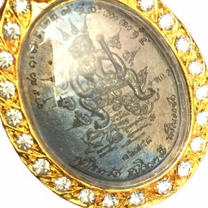Hanuman Amulet: Thai Buddha Brass Pendant, Protective Talisman