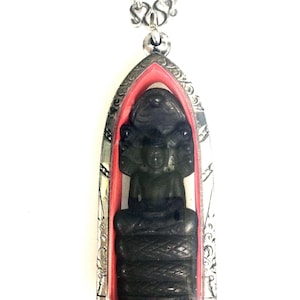 Rare Black Bronze Phra Nak Prok Amulet / Sacred Good Luck Pendant / Protective Powerful Talisman / Thai Buddhist Amulets / Gifts for Lovers