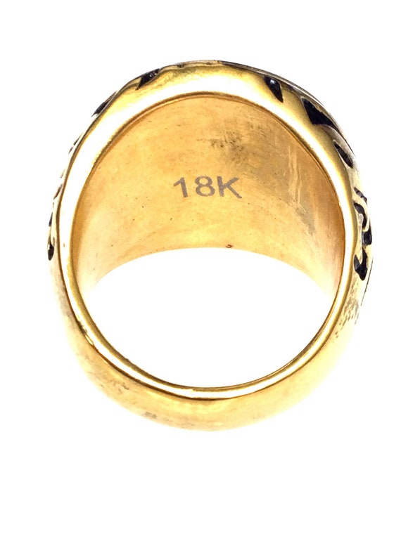 Rare Solid Gold 18K Skull Magic Ring / Powerful P… - image 6