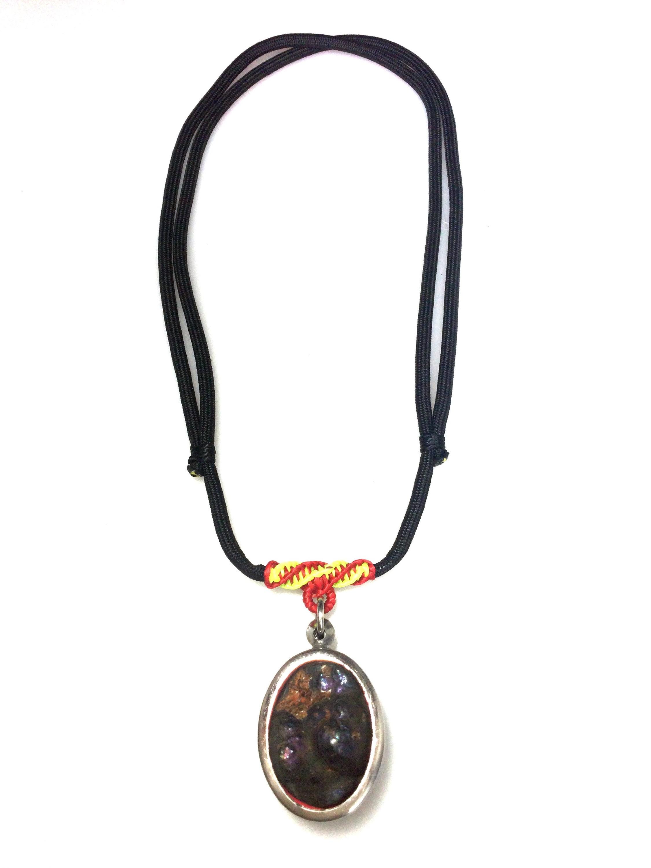 Rare 7 Color Rainbow Leklai Stone / Powerful Sacred Pendant / Thai