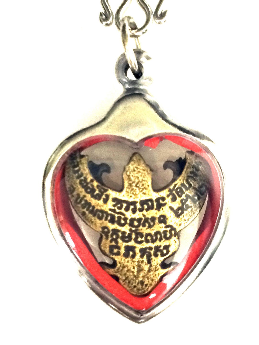 キングガルーダ真鍮のお守り：幸運のタイ仏陀ペンダント - Etsy 日本