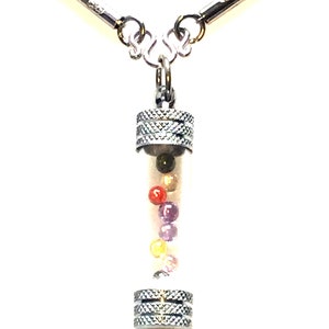 Rzadki 9-kolorowy kamień oka Naga Potężny wisiorek / Talizman szczęścia i uroku / Bogactwo i bogactwo Rzadki / Ochronny tajski magiczny amulet