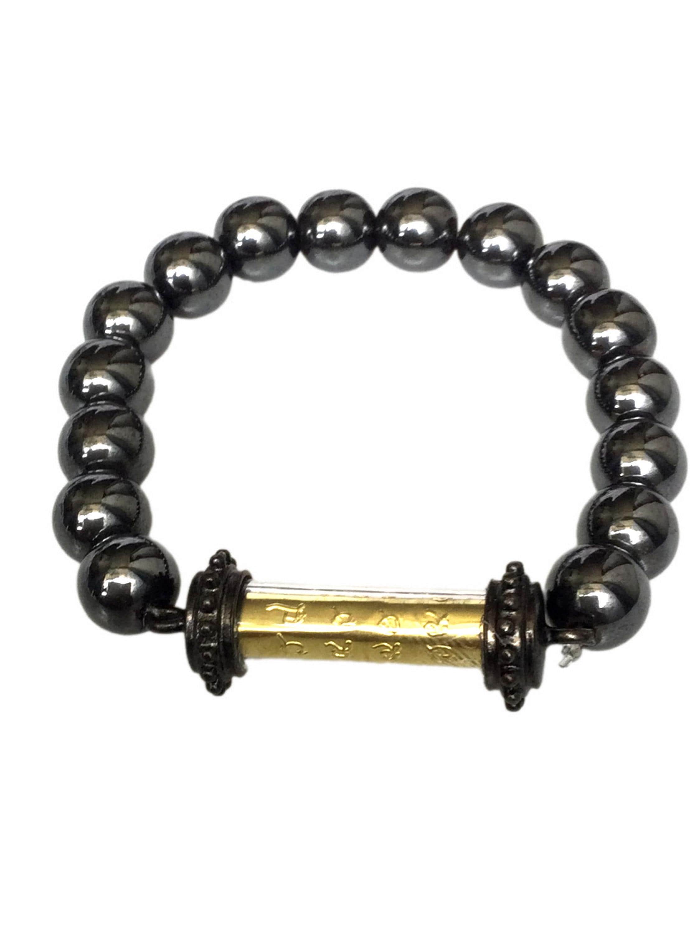 Black Leklai Takrut Bracelet: Lucky Thai Buddha Amulet - Etsy
