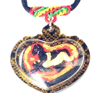 Love Charming Powerful Masepnang Magic Pendant / Talisman for Good Luck with Love / Love Attractive Thai Amulet for Men / Free 1x Necklace image 1