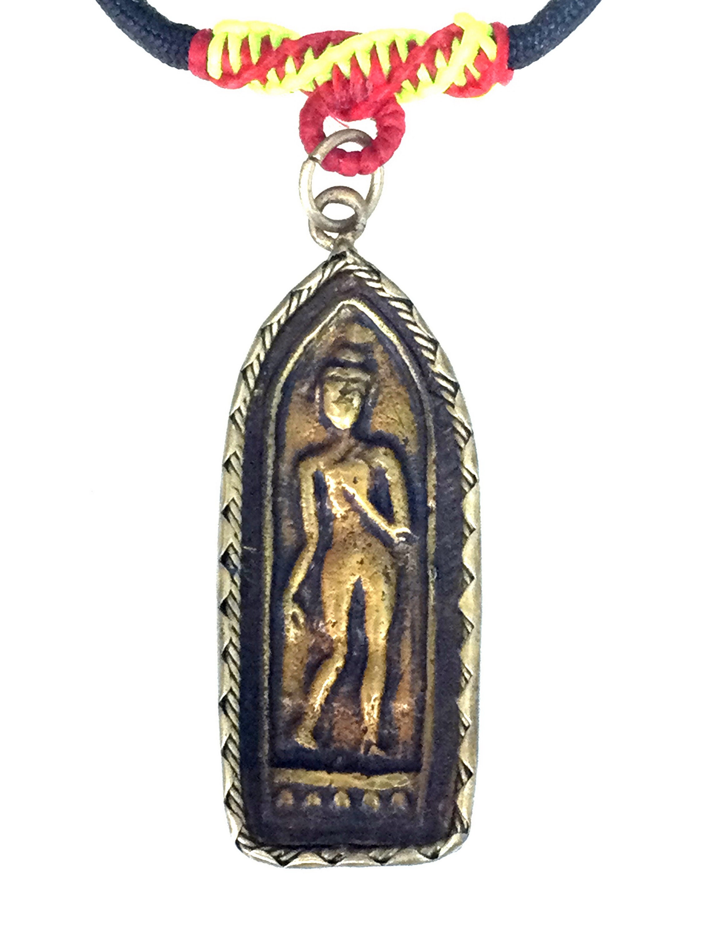 Very Rare Brass Phra Pang Lila Lp Boui B.E. 2473, Manao Temple