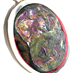 Rare 7 Color Rainbow Leklai Stone / Powerful Sacred Pendant / Thai Amulet / Leklai Pendant / Lek lai / Leklai Stone / Luck Protective Amulet