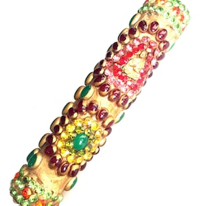 Rare Leklai Takrut Somdet Arjan Toh Talisman with Ruby and Gemstone / Powerful for Good Luck Life / Wealth Charm Top Thai Buddhist Amulets