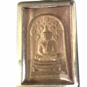 Rzadki Phra Somdet Prokpho Lp Kuay Yantra (z tyłu) B.E. 2513, świątynia Kositaram / święty wisiorek na szczęście / talizman uroku / tajski amulet Buddy
