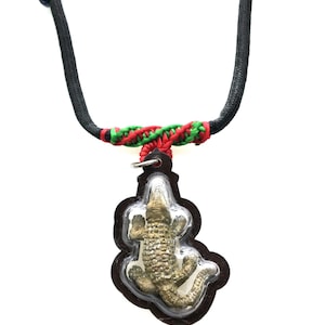 Very Rare Crocodile Lp Sanit Pendant, Talismans for Winning Money, Lucky Amulets for Money, powerful good luck talismans, Thai Buddha Amulet