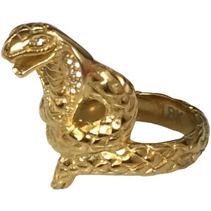 Anillo de cobra real de oro raro / Talismán protector poderoso / Anillo de serpiente para amuleto / Amuleto de la suerte y la riqueza / Amuletos sagrados tailandeses / Anillo de buena suerte