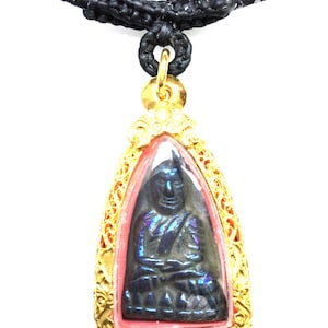 Rare Rainbow Leklai LP Tuad Charng-Hai Temple Magic Pendant / Good Luck and Forturn Talisman / Magician Sacred Pendant for Money and Wealth