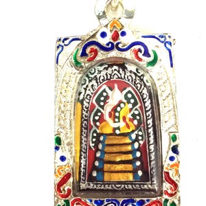 Rzadka gliniana Phra Somdet Lp Koon z Takrut 14 szt., Świątynia Ban-Rai / Wisiorek świętego szczęścia / Potężny talizman uroku / Tajskie amulety Buddy
