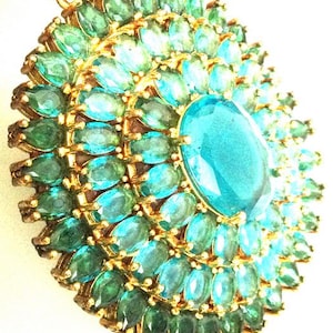 Rara collana con ciondolo vintage con pietra preziosa blu oceano e Somdet Toh (retro) / Amuleto portafortuna con pietra potente e talismano / Regalo per ragazza