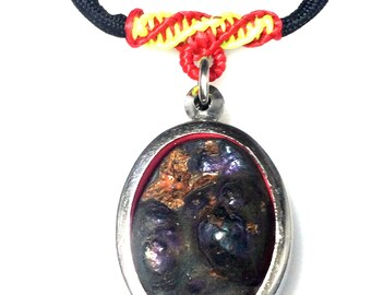Rare 7 Color Rainbow Leklai Stone / Powerful Sacred Pendant / Thai