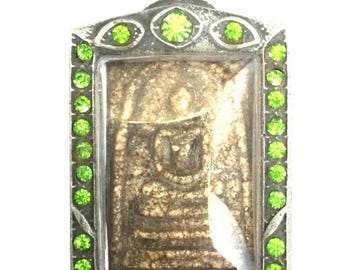 Very Rare Magic Powder Phra Somdet Pim Yai, Rakang Temple / Powerful Good Luck and Charm / Blessed Thai Buddhist Sacred Holy Antique Amulet