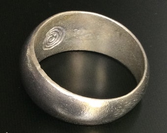 Rare Lp Duu B.E. 2532 Silver Magic Ring / Powerful Protective Talisman / Lucky Wealth Abundance Ring / Thai Sacred Amulet / Antique Vintage