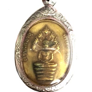 Zeldzame Rian Phra Nakprok-lp Tim B.E. 2518, Laharnrai-tempel / Krachtige gezegende heilige hanger / Lucky Rich Wealth-bedel / Thaise Boeddha-amuletten