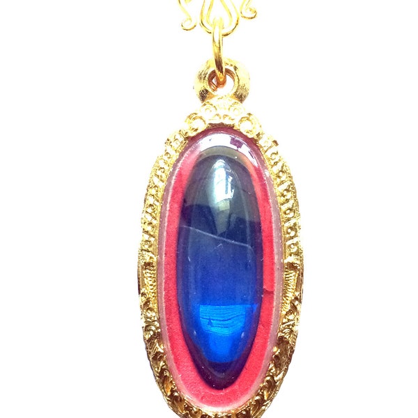 Rare Blue Ocean Naga Eye Stone / Powerful Magic Stone Thai Amulet / Lucky and Charm Talisman / Gemstone / Blue Stone / Good Luck for Wealth