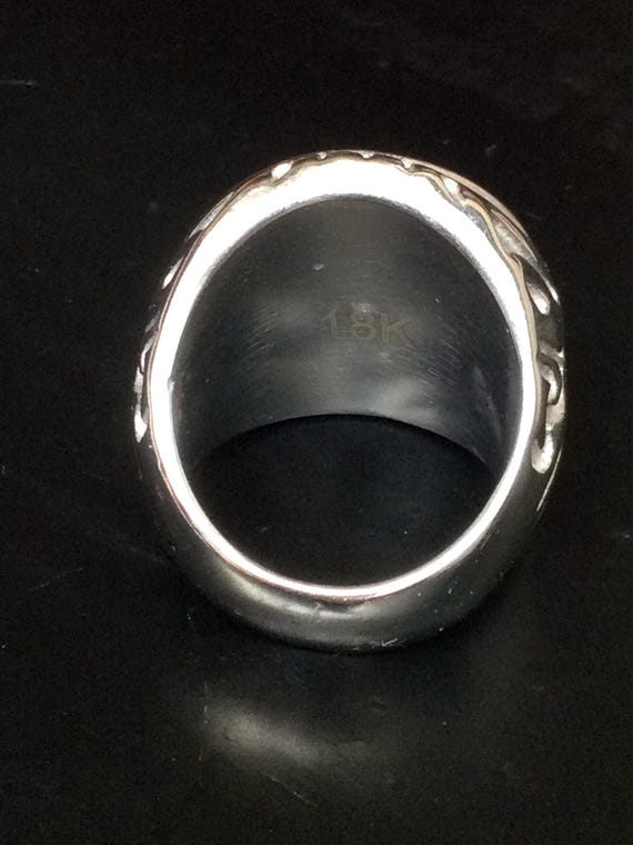 Rare Solid Silver Skull Magic Ring / Powerful Pro… - image 4