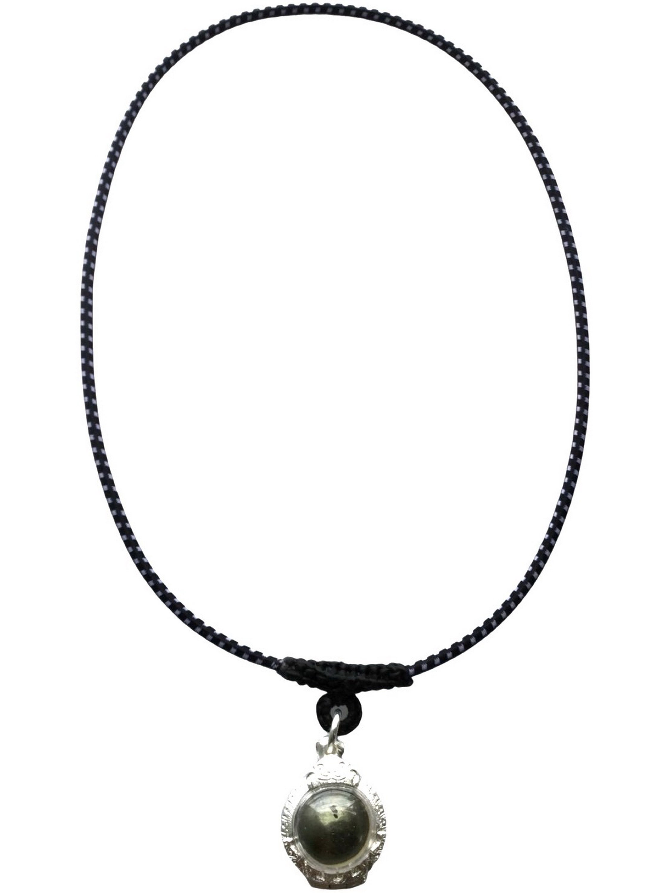 LEK LAI 神聖レクライ ペンダント レア タイ ブラック お守り THAI Rare Rainbow 7 Color Leklai Stone Pendant Powerful Magic