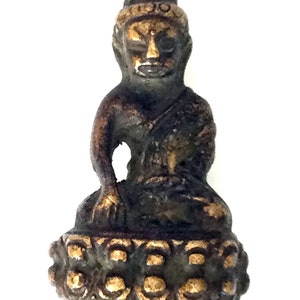Rare Brass Phra Kring Pawaret Ror 5, B.E. 2426 / Magic Statue / Powerful Lucky Talisman / Good Luck in Business / Sacred Thai Buddha Amulet
