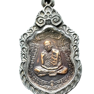 Rare Rian Sayid 8th Lp Tim 1975, Lahanrai Temple / Powerful Lucky and Charm Pendant / Blessed Thai Buddhist Sacred Amulet