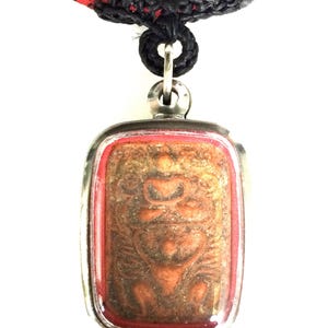 Rare Magic Clay Lp Parn on Garuda B.E. 2476, Bang-Nomko Temple / Powerful Lucky and Charm Talisman / Holy Thai  Sacred Buddha Amulet Pendant