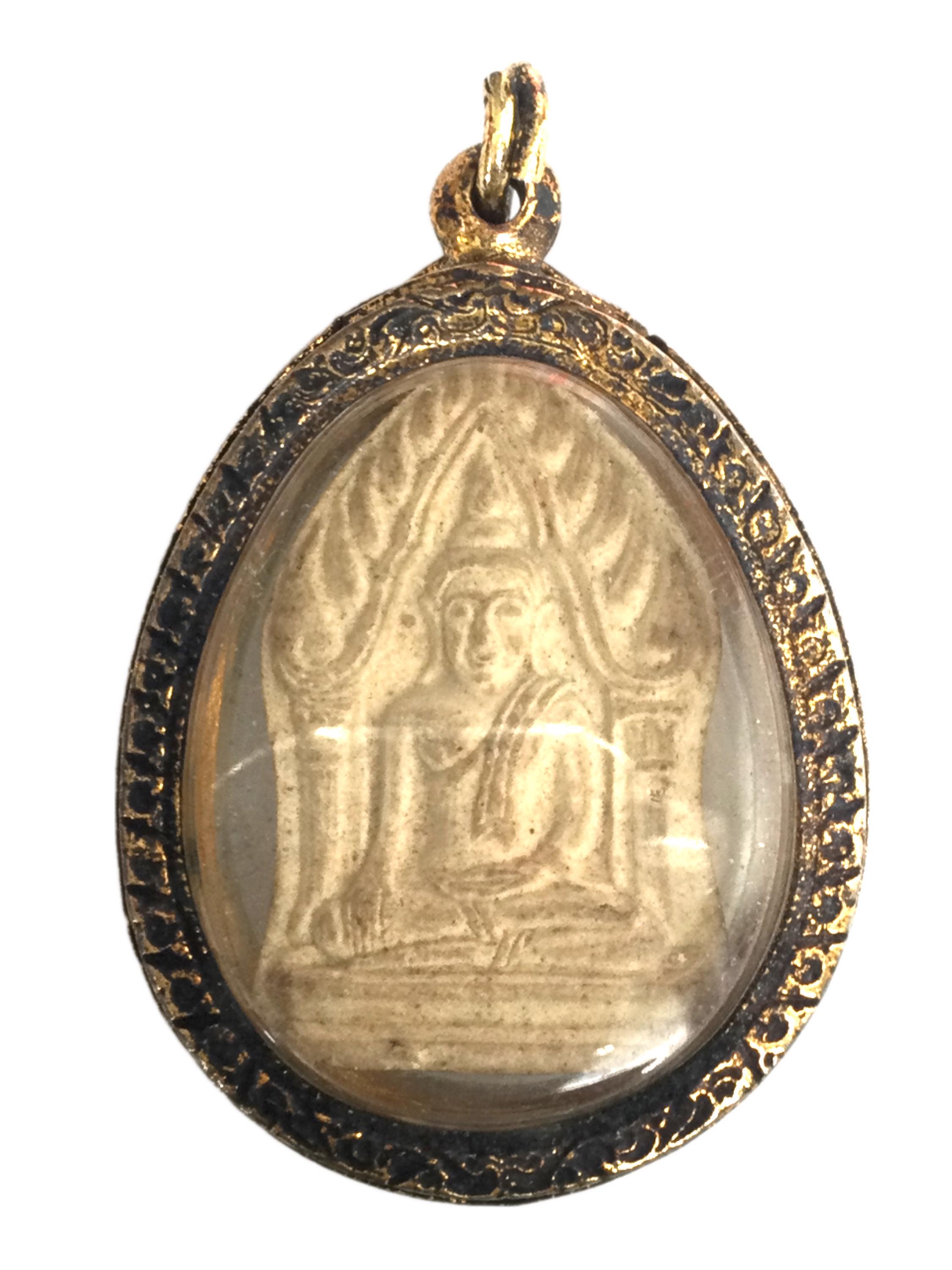 タイ　御守 希少なプラ・クンパエンとクマン B.E. 2536、パレライ寺院